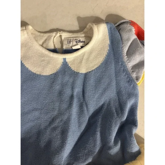 Baby Gap Disney Snow White Sweater Tulle Dress Blue Yellow Toddler 3T - Picture 2 of 4